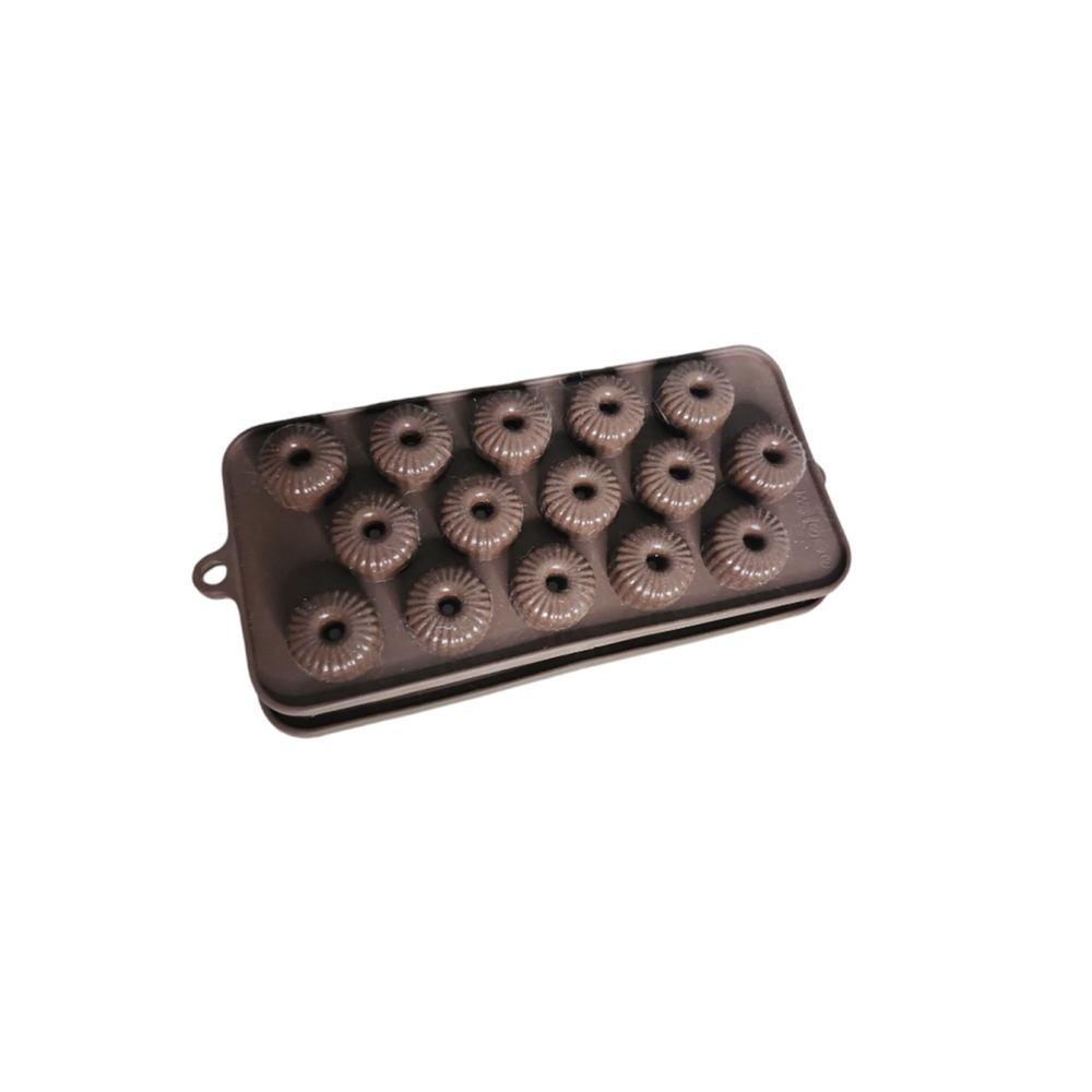 Set of 2 Candy Molds / Small Ice Trays Donut Shapes